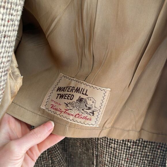 1950s Menswear WaterMill Tweed Coat - Picture 7 of 8